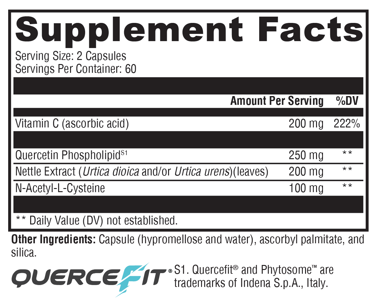 Quercetin 20× Plus 120 Capsules