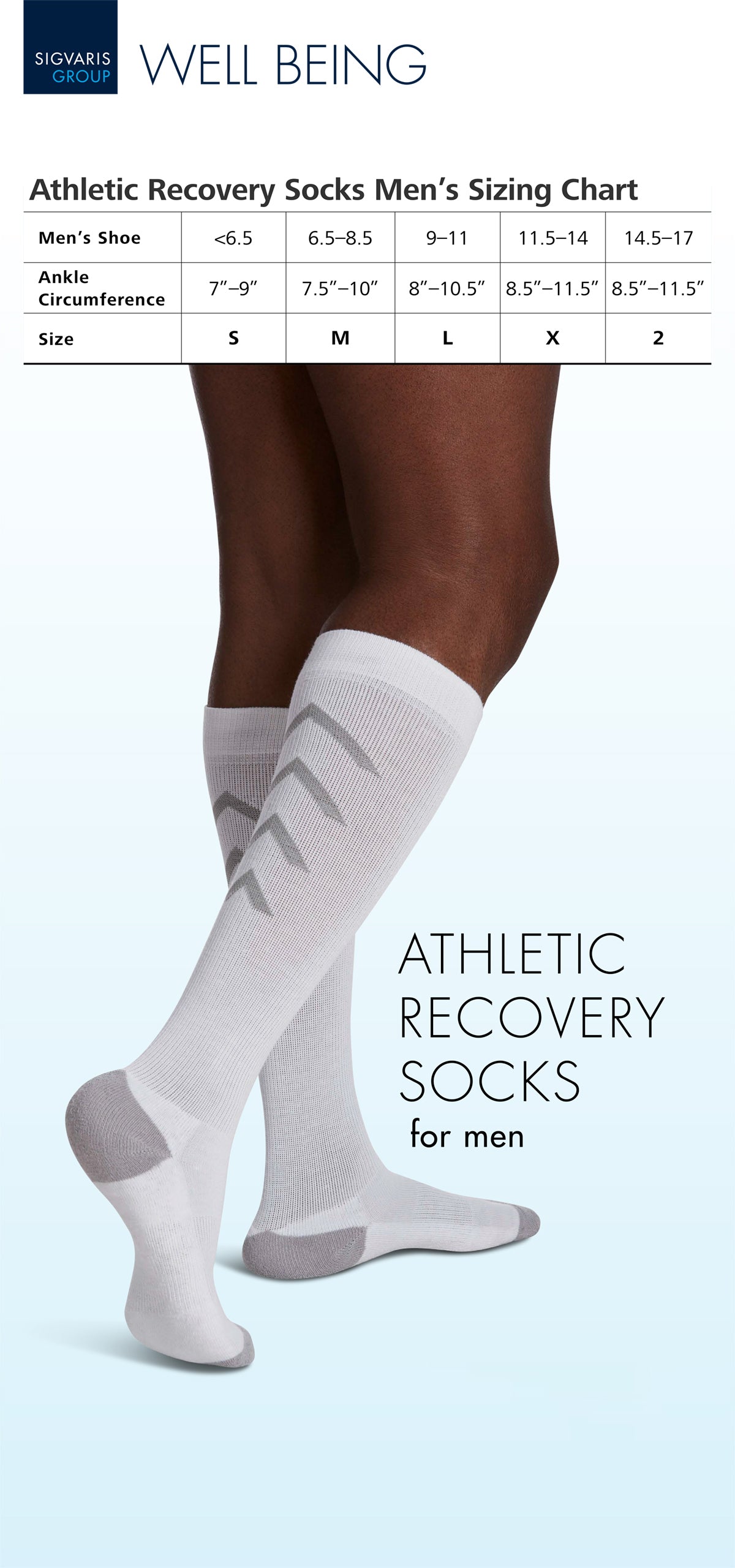 Men's Athletic Recovery Sock Calf