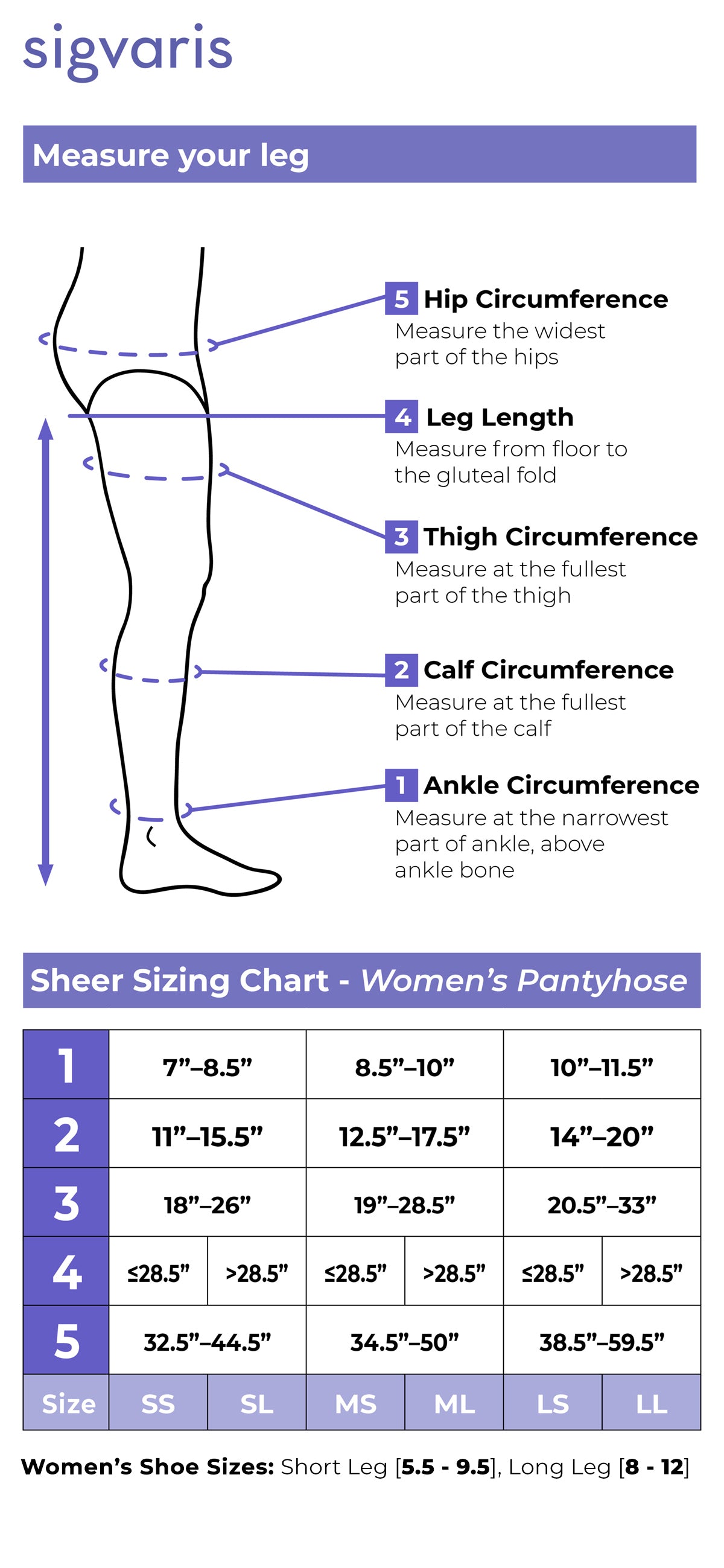 Women's Style Sheer Pantyhose 30-40mmHg