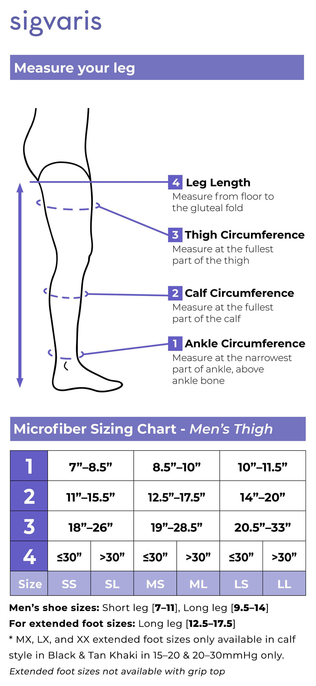 Men's Style Microfiber Thigh-High