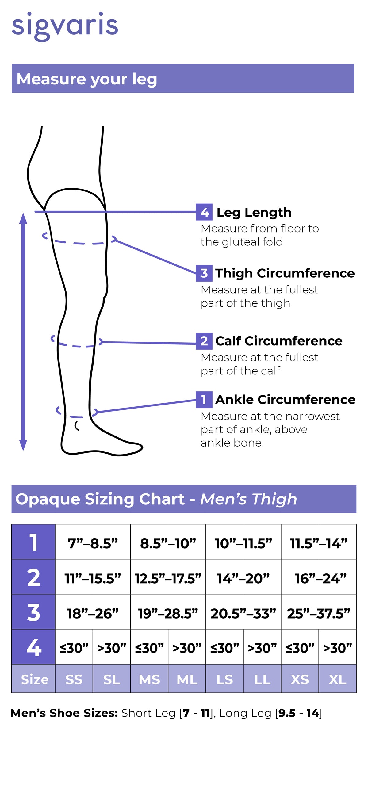 Men's Essential Opaque Thigh-High