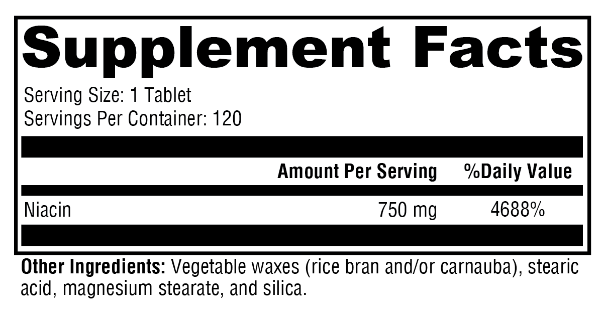 NiaVasc™ 750 120 Tablets