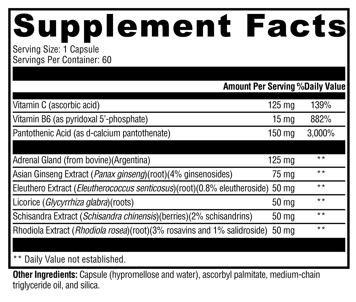 Adrenaliv® 60 Capsules
