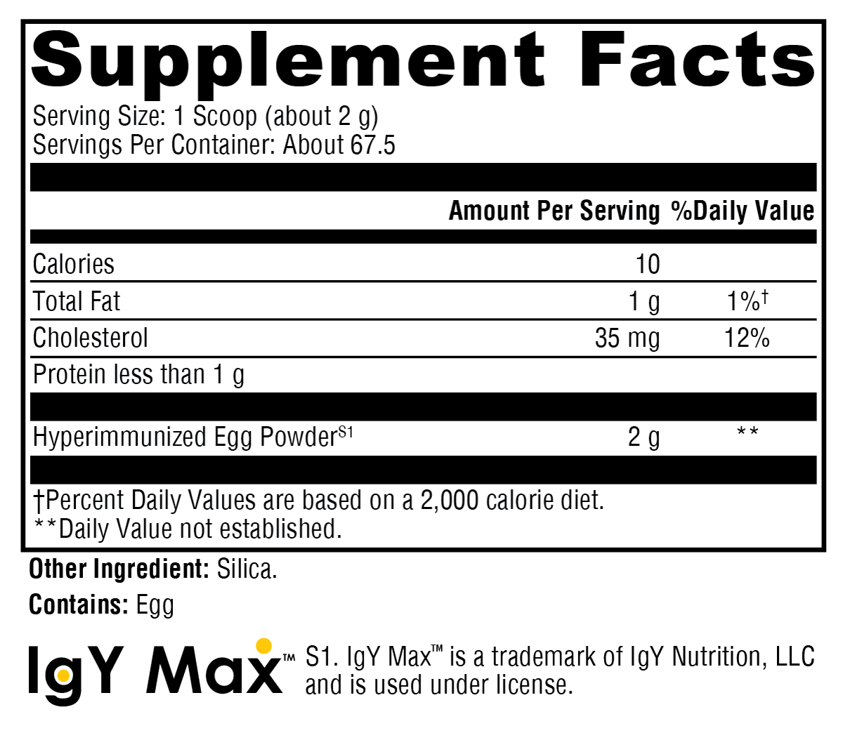 IG 26 DF 67.5 Servings