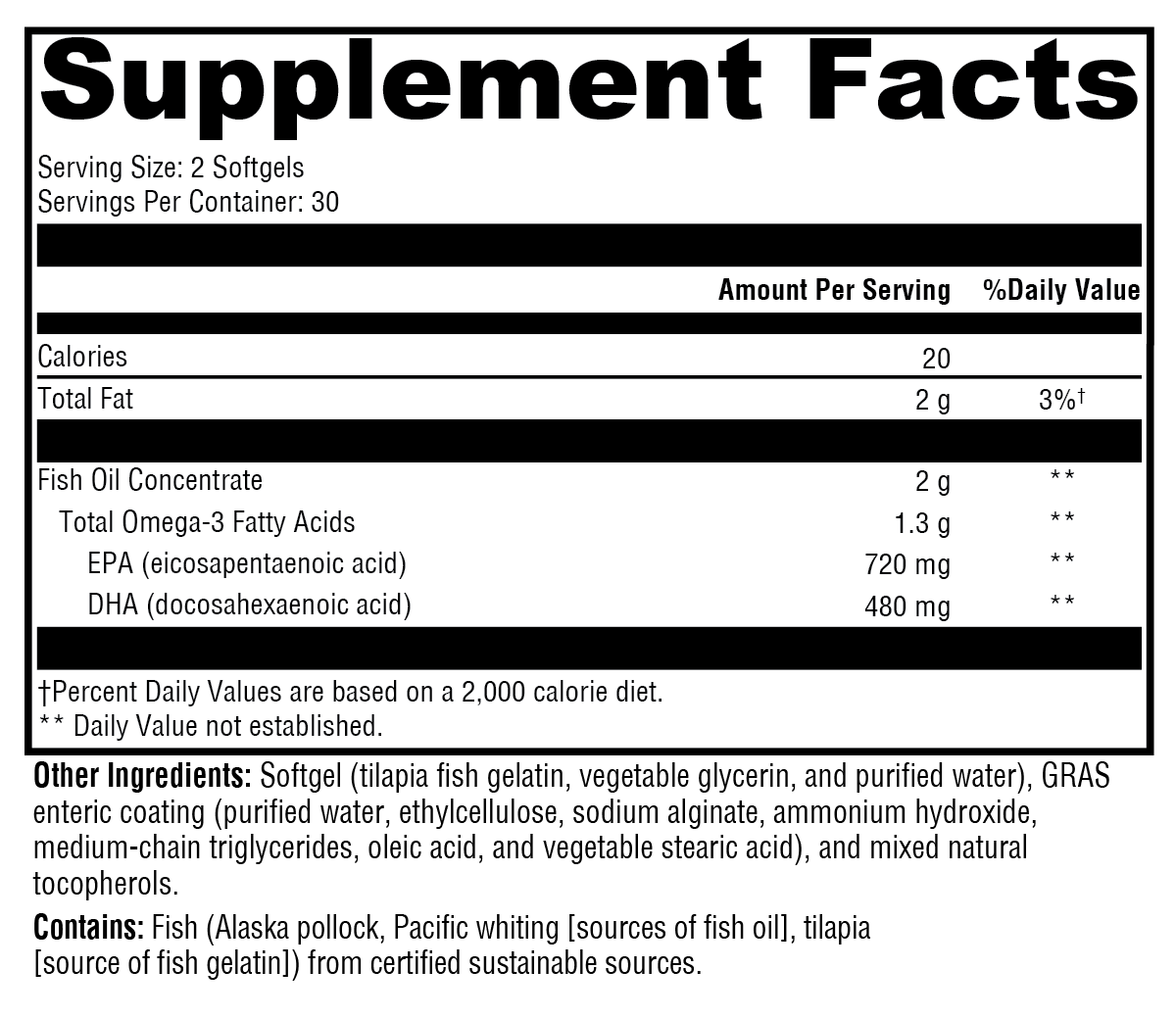 OmegaPure 600 EC™ 60 Softgels