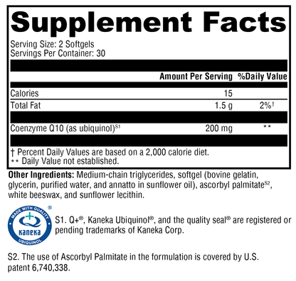 CoQmax™ Ubiquinol 60 Softgels