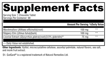 GI Soothe Chocolate 90 Tablets
