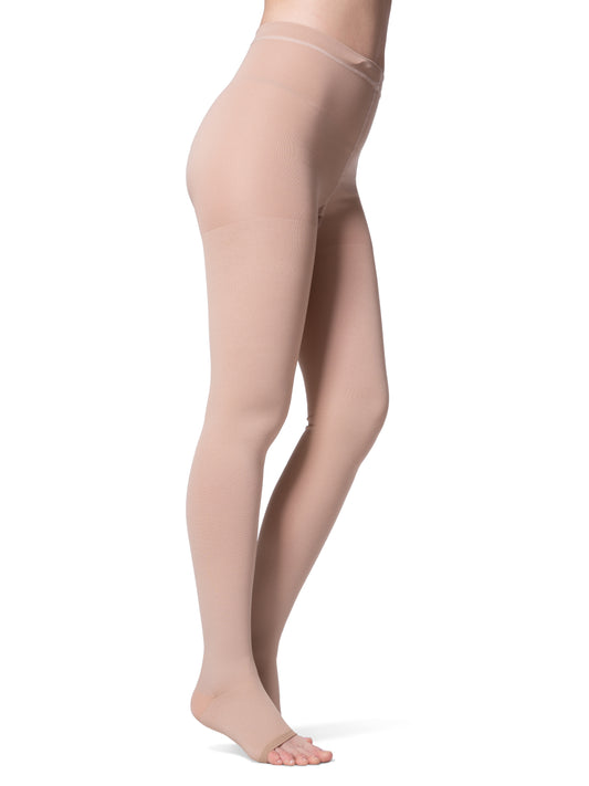 Women's Natural Rubber Pantyhose Open-Toe