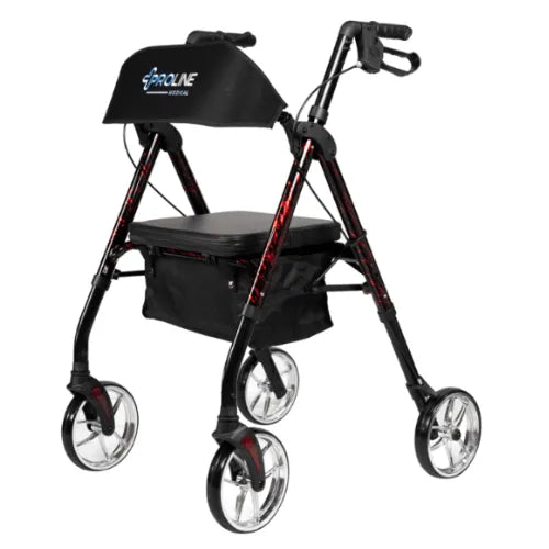 Deluxe Universal Aluminum Four Wheel Rollator