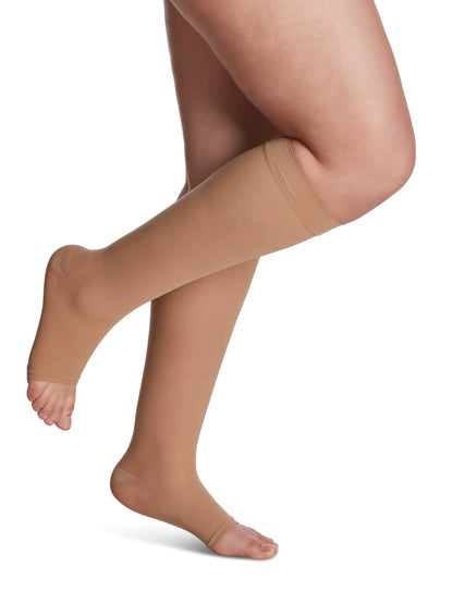 Women's Style Sheer Calf Open-Toe 30-40mmHg