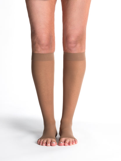 Women's Style Sheer Calf Open-Toe 30-40mmHg