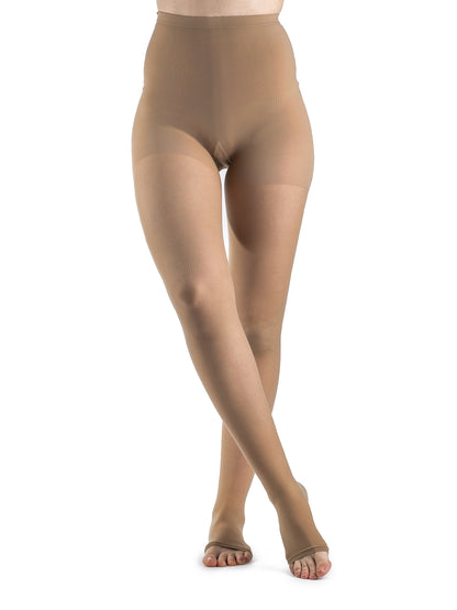 Women's Style Sheer Pantyhose Open-Toe 30-40mmHg