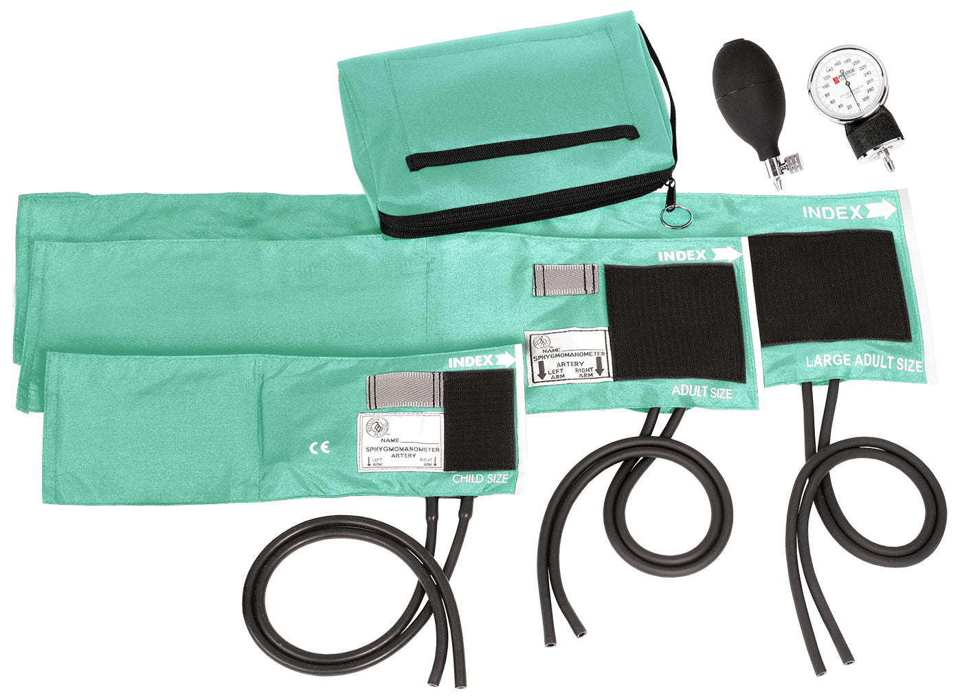 3-in-1 Aneroid Sphygmomanometer Set & Carrying Case
