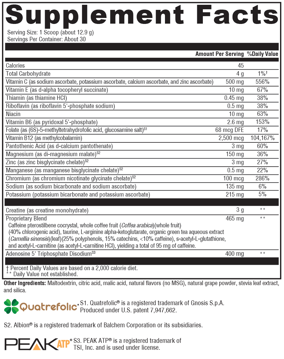 ATP Ignite™ Workout Mixed Berry 30 Servings