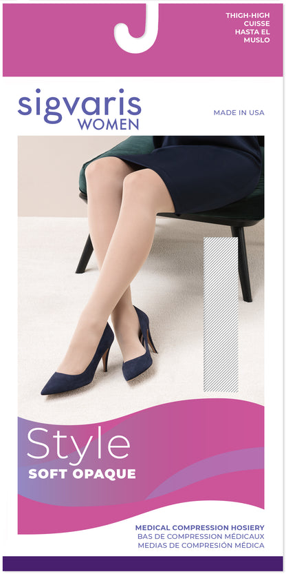 Women's Style Soft Opaque Thigh-High
