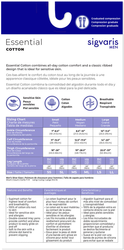 Men's Essential Cotton Thigh-High