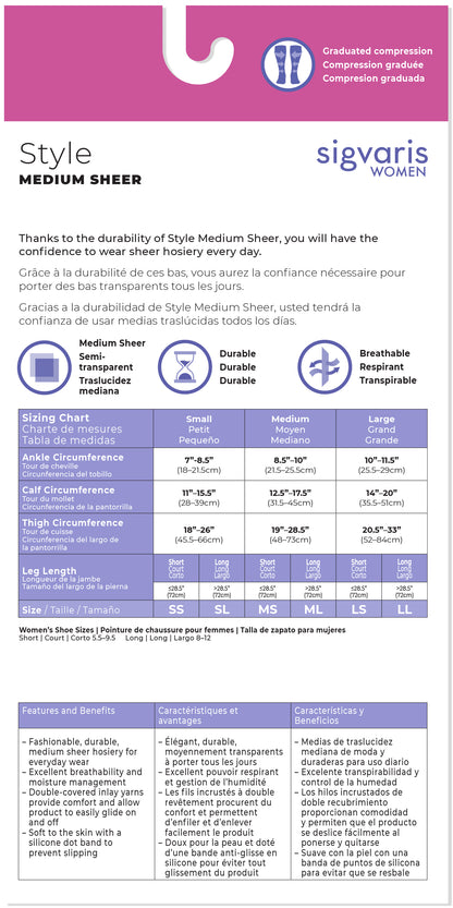 Women's Style Medium Sheer Thigh-High