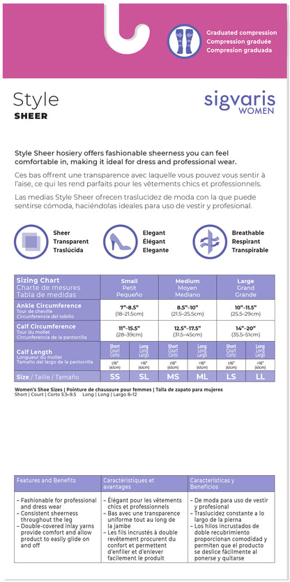 Women's Style Sheer Calf Open-Toe