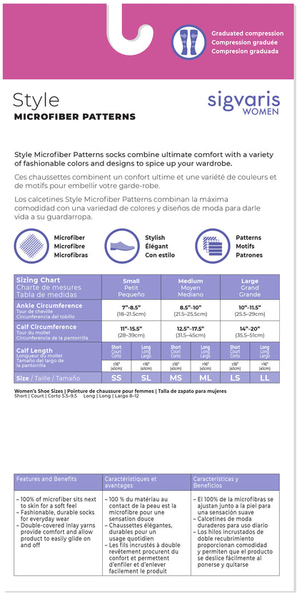 Women's Style Microfiber Patterns Calf