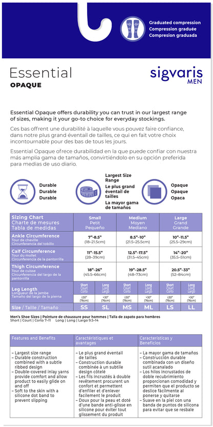 Men's Essential Opaque Thigh-High