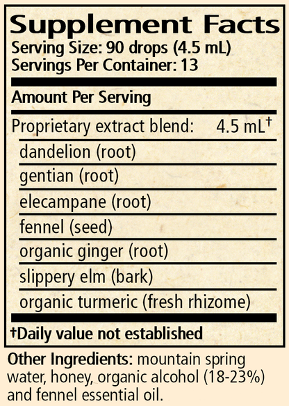 Bittersweet Elixir 2 fl oz Supplement Facts