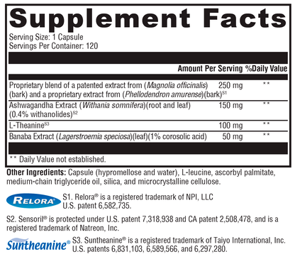 Cortisolv® 120 Capsules