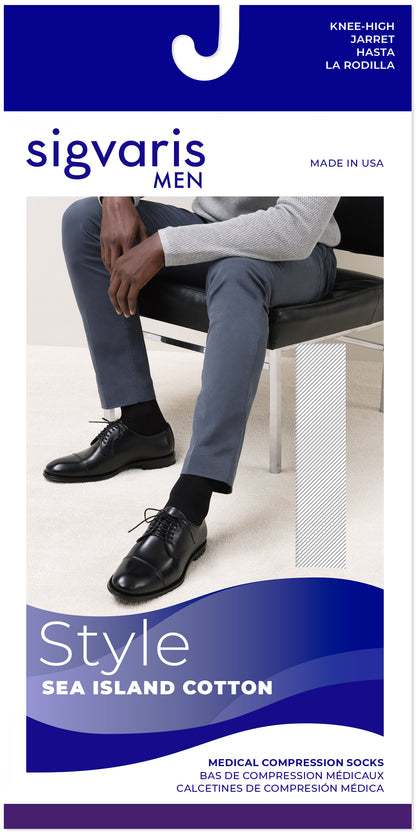 Estilo masculino Sea Island Cotton Calf