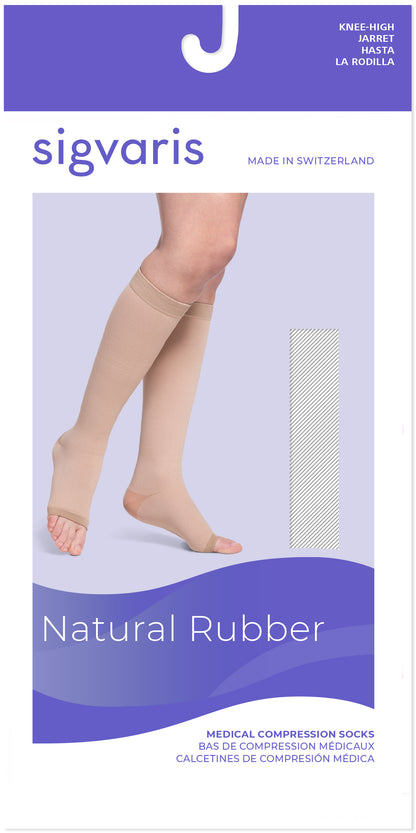 Women's Natural Rubber Calf Open-Toe