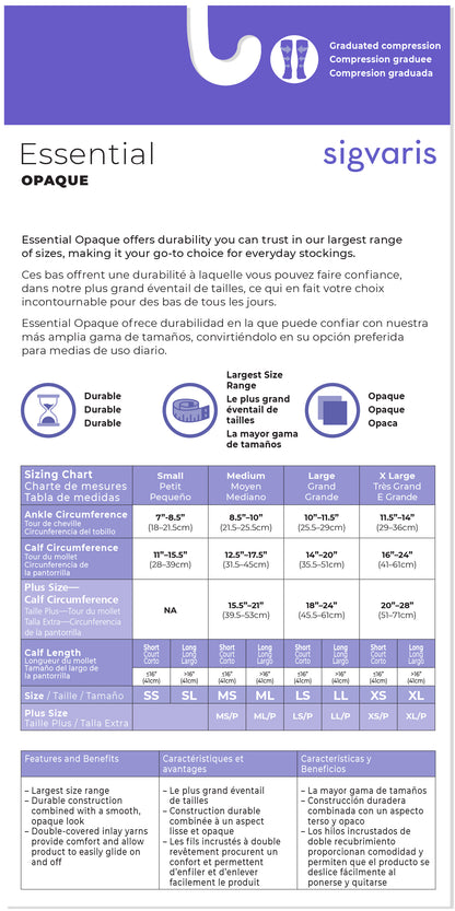 Women's Essential Opaque Calf Open-Toe Plus