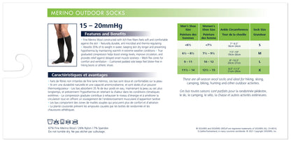 Men's Merino Outdoor Socks Calf