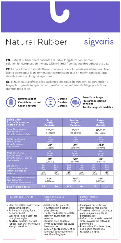 Women's Natural Rubber Pantyhose Open-Toe