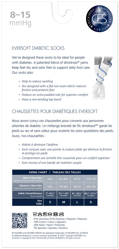 Women's Eversoft Diabetic Sock Calf