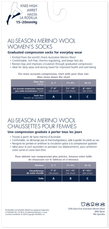 Piel de becerro de lana merino para todas las estaciones para mujer