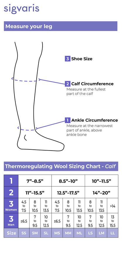 Men's Motion Thermoregulating Wool Calf