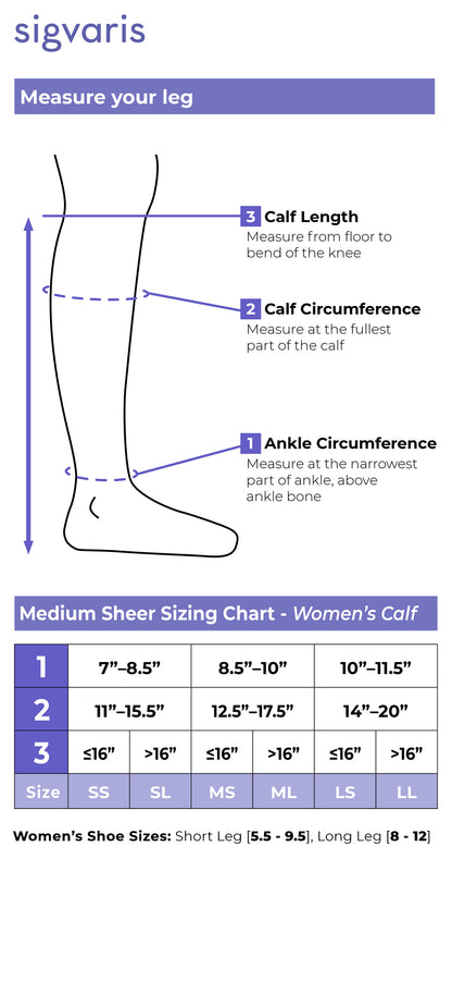 Women's Style Medium Sheer Calf