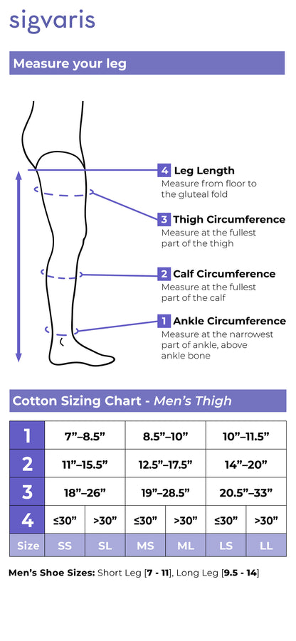 Men's Essential Cotton Thigh-High