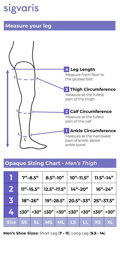 Men's Essential Opaque Thigh-High