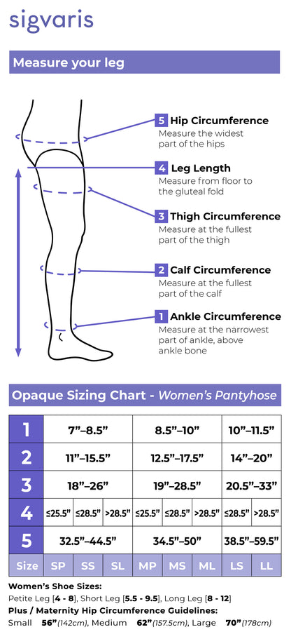 Women's Essential Opaque Pantyhose Plus