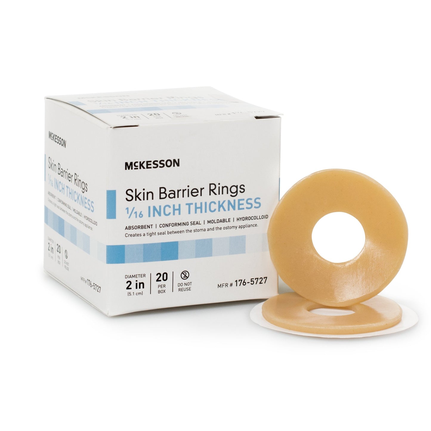 McKesson Skin Barrier Rings 2in - 20pcs
