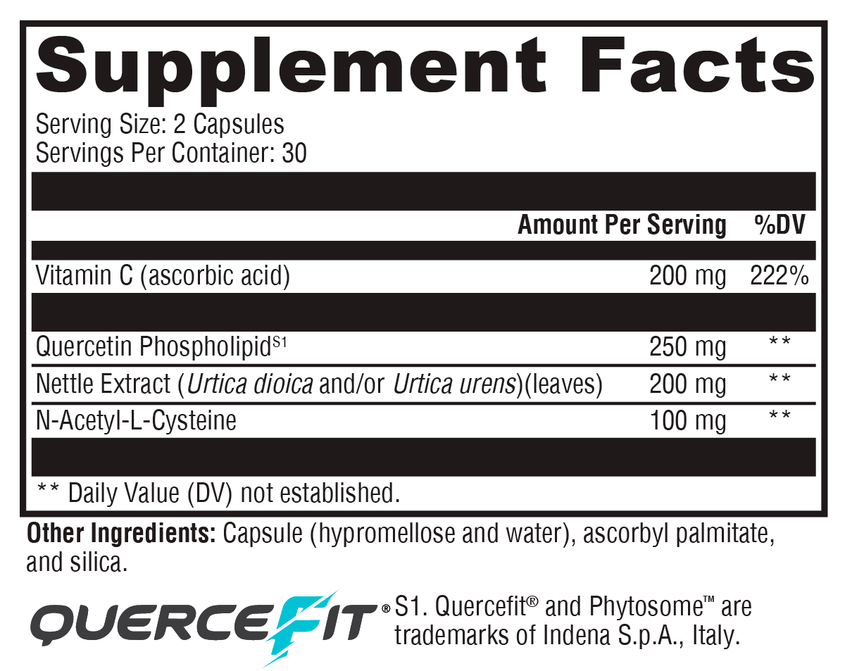 Quercetin 20× Plus 60 Capsules