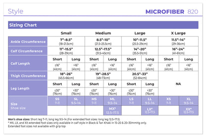 Men's Style Microfiber Calf with Grip-Top