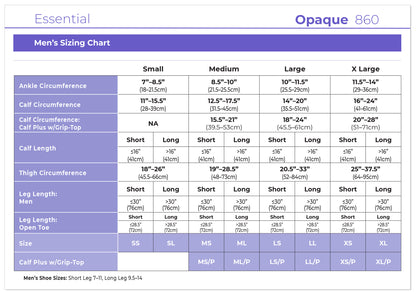 Men's Essential Opaque Calf Plus