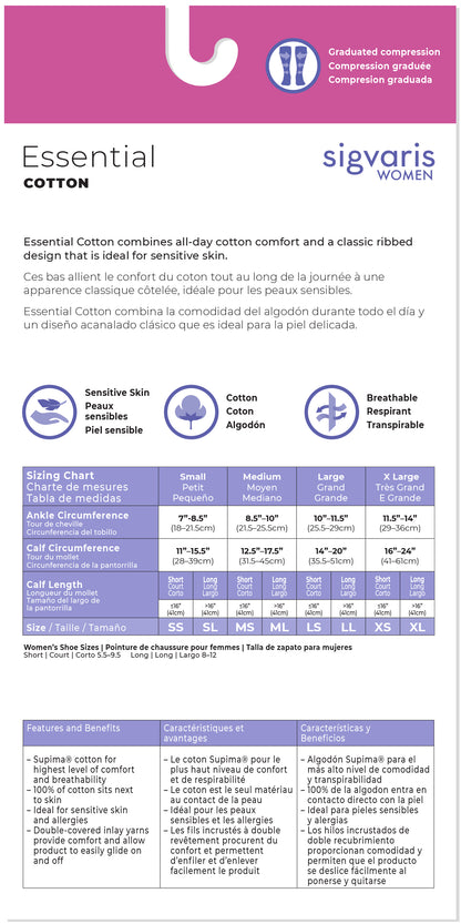 Women's Essential Cotton Calf