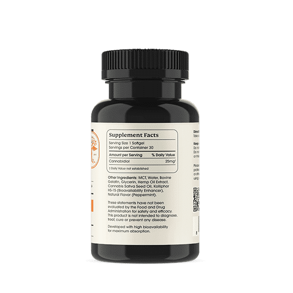 25mg CBD Full-Spectrum Softgels