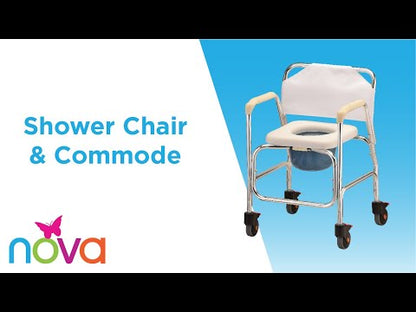 Rolling Shower Chair Commode