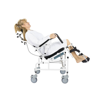 Reclining Shower Commode Transport Chair