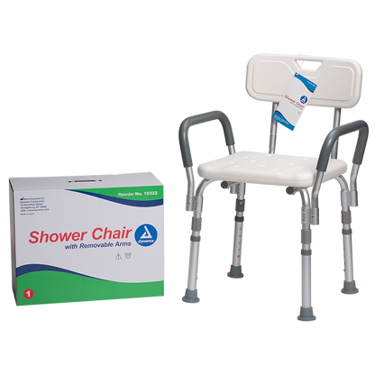 Shower Chair with Removable Back and Arms