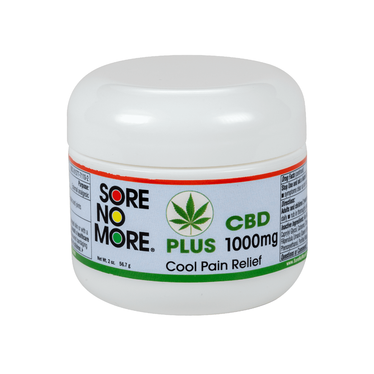 Sore No More Plus 1000mg CBD