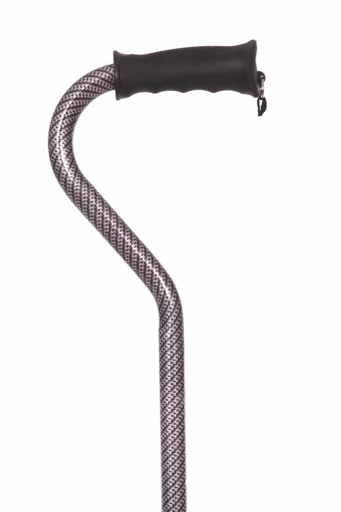 GENTLE TOUCH OFFSET CANE IN BLACK