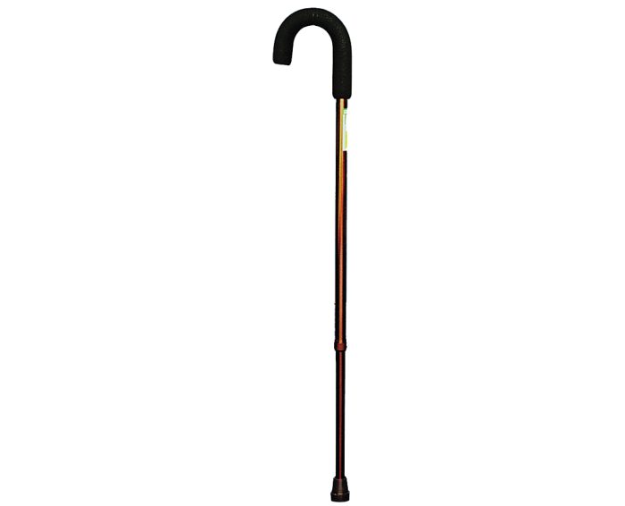 ENDURANCE CURVED HANDLE CANE IN BRONZE